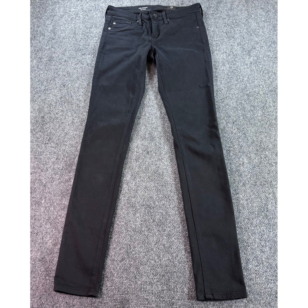 AG Adriano Goldschmied The Legging Women 24R Black Super Skinny Sateen Jeans